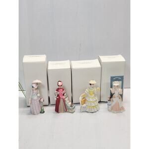 4 Vintage Avon Mrs Albee Miniature, President's Club Tribute 1988 1989 1990 1993